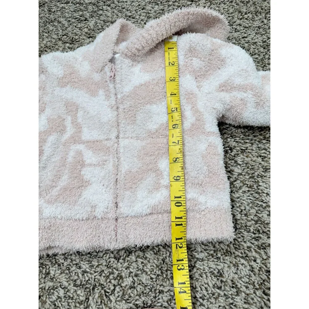 Barefoot Dreams Girls Cozy Chic Full Zip Jacket Sz 18- 24 Months Plush Soft Cozy